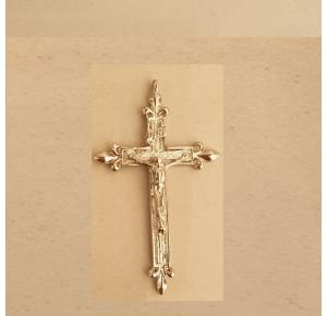 Crucifixo de Metal Flor de lis 6 cm 